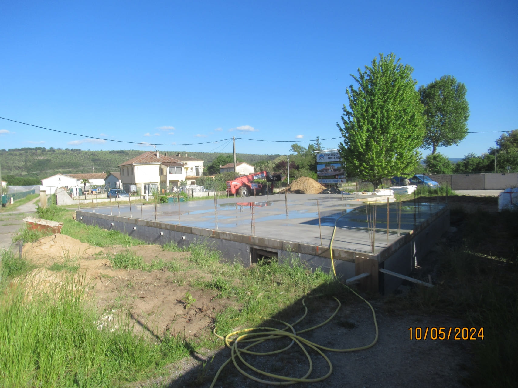 Coulage de la dalle du plancher